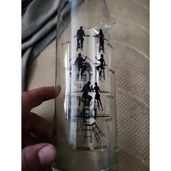 Vintage Safe House Milwaukee “Spy’s Demise” Cocktail Glass Barware Logo - Picture 3 of 3